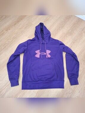 Under Armour Purple Hoodie with Pink Logo